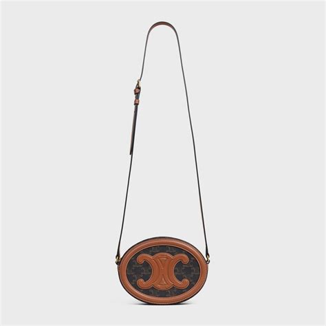 celine cuir triomphe oval|OVAL BAG CUIR TRIOMPHE IN TRIOMPHE CANVAS AND .